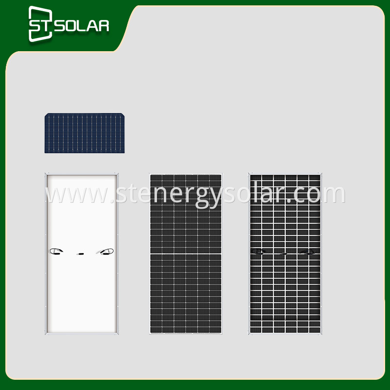 Single crystal 650W grid-connected solar panel